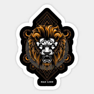 Mad lion Sticker